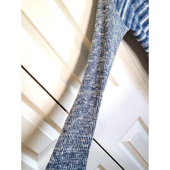 Eileen Fisher Women's Sweater Size XXS Blue Linen Knit Long Sleeves Striped - Picture 5 of 6
